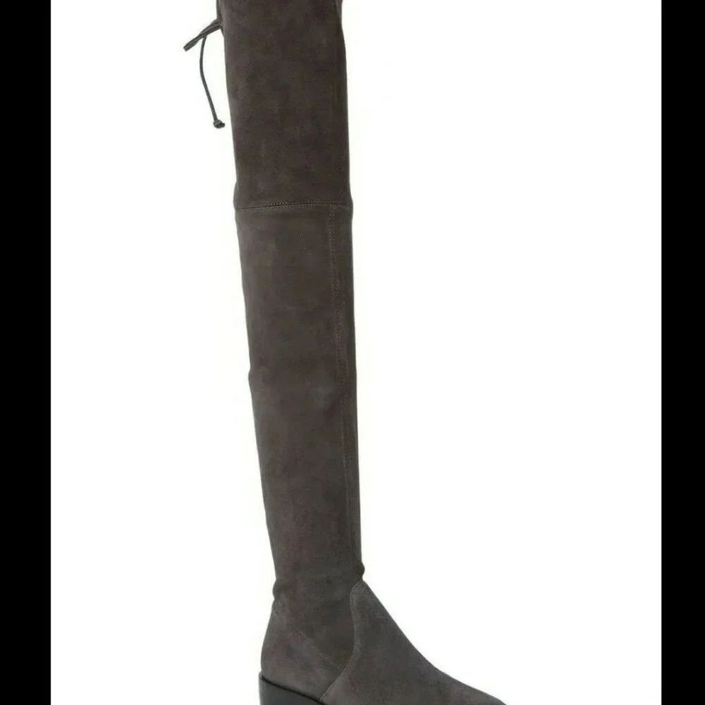 Stuart Weitzman Jocey City Over The Knee Boot New In Box SLATE Size 8.5
